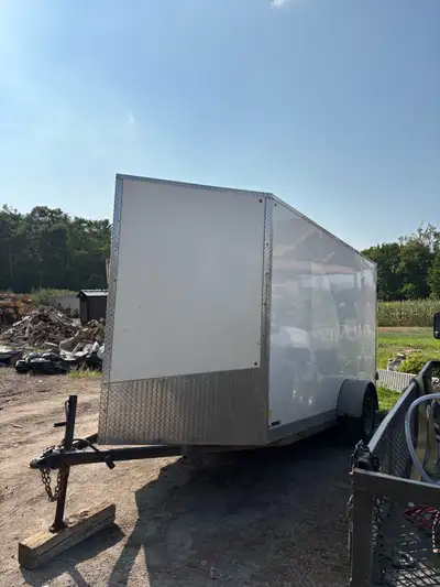 I am selling a Beckner & Sons cargo trailer, built in 2017. It features a V-nose and a side door for...