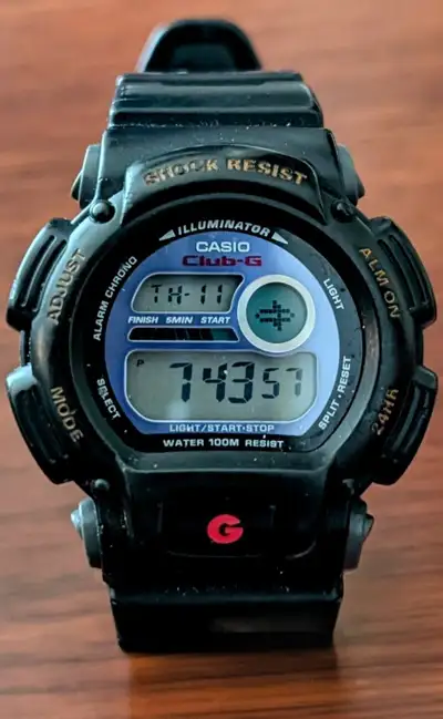 Another of my Hubby's Vintage watches Casio Club-G, GXS-900 Flame This one does have a little wear S...