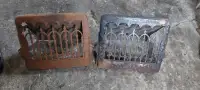 2 Antique cast iron heat registers