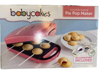 Babycakes 6 Pie Pop Maker Miniature Nonstick Coated Cakes PM16