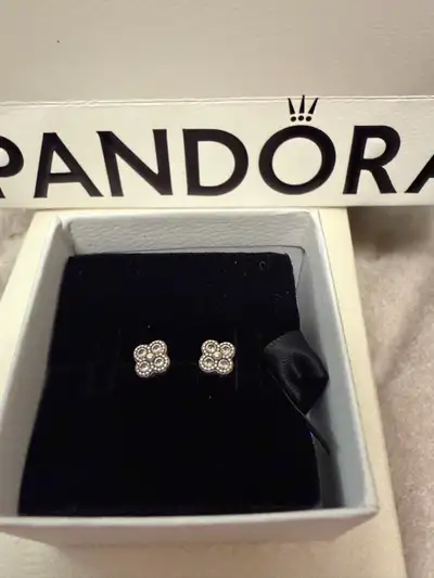 Pandora earrings - flower , View more