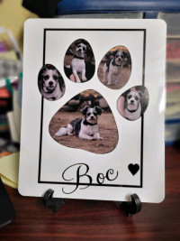 Personalized pet/friend/heaven picture memorabilia 