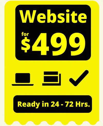 Professional Website for $499 — No Deposit Required, View more
