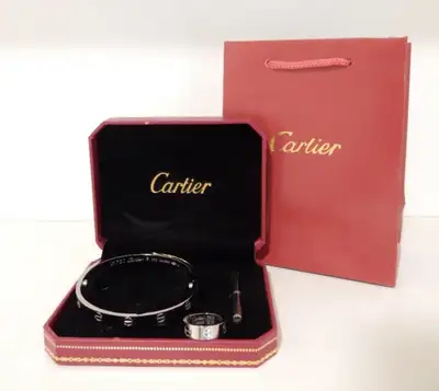 C A R T I E R - LOVE BRACELET + RING SET OF 2, View more