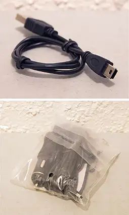 Two USB-Mini Cables (Mini to USB-A & Mini to 12v Auto) - New, View more