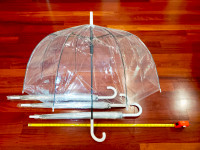 2 New Clear Bubble Umbrellas - $20 Each