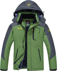 NEW YSENTO Men's SMALL Green Skiing Snow Jacket Coat Water Resis