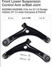 New Front Lower Control Arm W/Ball Joint 