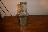 Bouteille en verre 1940 ou jar pour pickel  Rowan & co Glasg