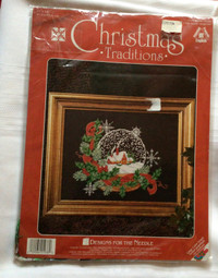 Christmas Traditions cross stitch kit unopened