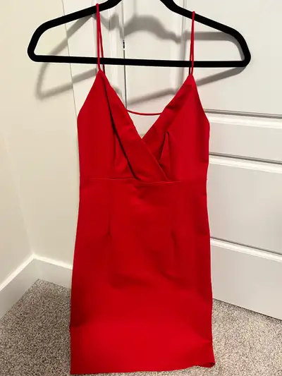 NEW RED SPAGHETTI STRAP DRESS , View more