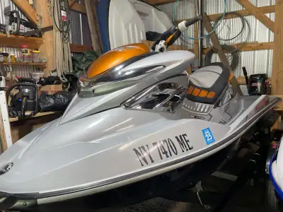 2008 Sea Doo RXP 255 (153 hours) w/ cover & 2016 Karav trailer. Located on Steenburg Lake in Gilmour...