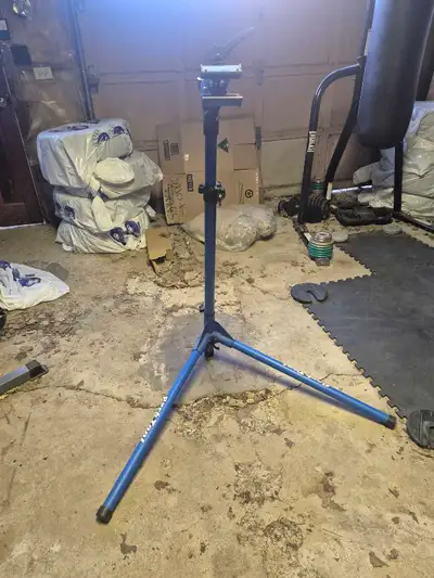 Park bicycle repair stand. , View more