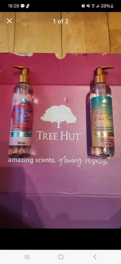 Tree Hut Moroccan Rose, Bare Tropic Glow Moisturizing Shave Oils (Brand New) Pick up at Downtown Tor...