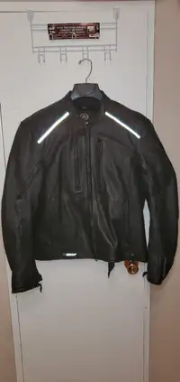 Yamaha Star Leather cowhide motorcycle  jacket Large heavy duty