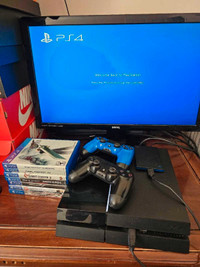 PS4 bundle with games, 2 controllers and storage drive 