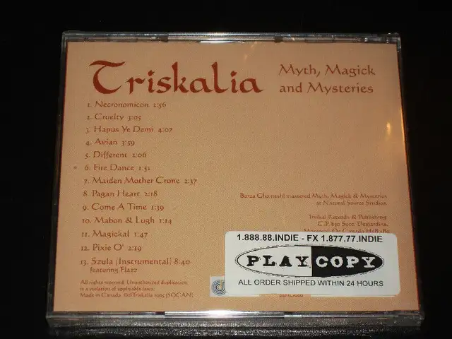 Triskalia - Myth, magick & mysteries (2006) neuf CD62863257404673121
