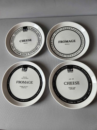 S P Fromage Cheese Appetizer Plates Set of 4 New