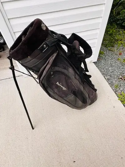 Golf bag, Drivers, Irons, Putters (item prices in ad), View more