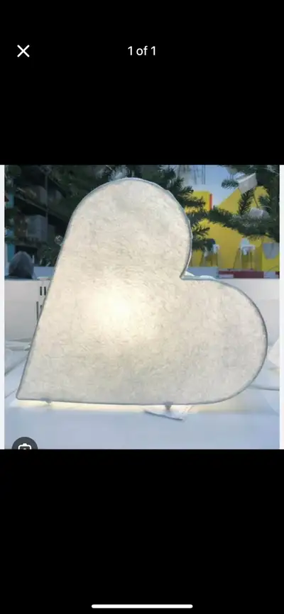 IKEA plug in heart lamp , View more