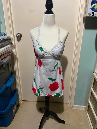 LULULEMON ROSE PRINT SCRIPT DANCE STRAP TANK, View more