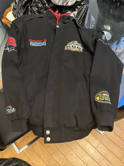 Get ready to rev up your wardrobe with this Dale Earnhardt Jr. NASCAR jacket, commemorating his 2004...