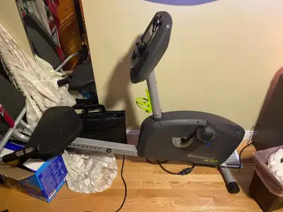 stationary exercise bike, View more