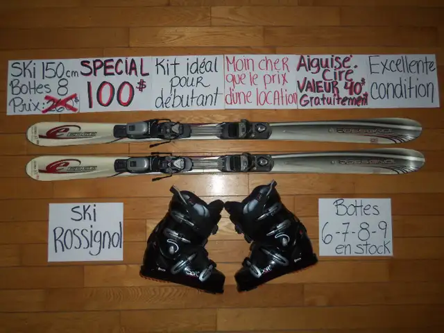 Équipements de ski alpin twin tip et titanium 146 150 154 cm in Ski in Granby - Image 8