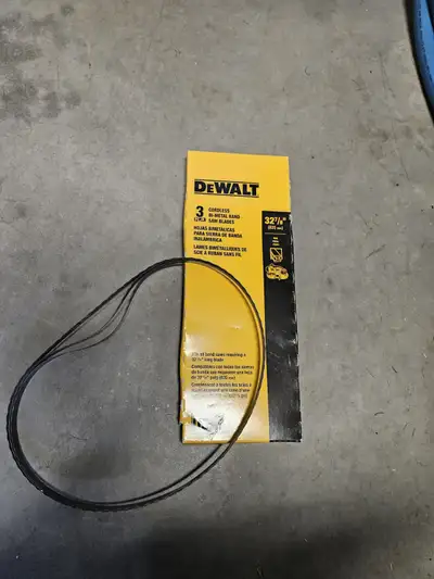 2x 3 lames de scies a ruban 32-7/8 (835mm) 24TPI une boite ouverte + 1 bte neuve https://www.amazon....