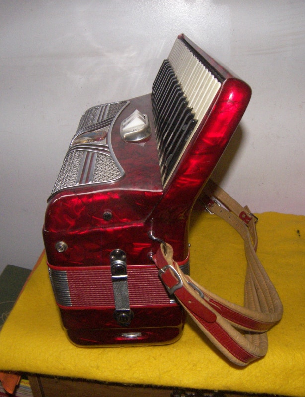 Accordion Vardes 120 Bass With Case (MINT) Arts & Collectibles