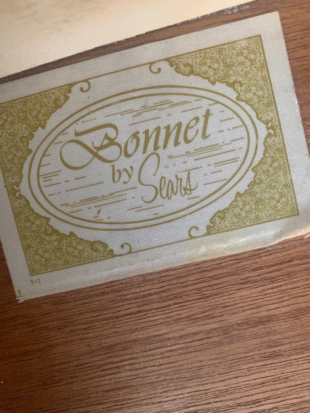 Vintage Sears French Provincial Hollywood Regency Nightstand Tab