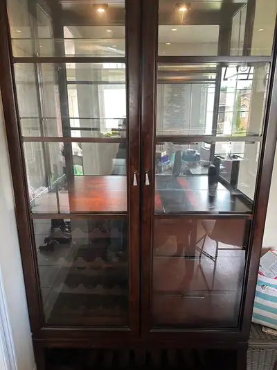 Solid Wood Dining Room Hutch, View more