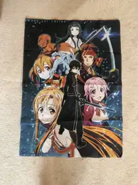 Sword Art Online Fabric Anime Poster