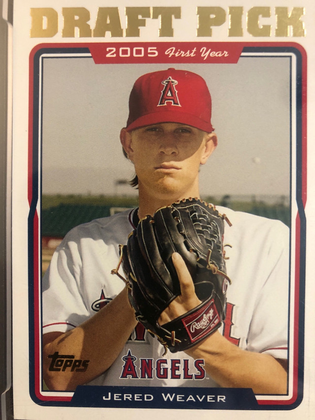 Jered Weaver Graded Draft Pick Rookie Card  in Arts & Collectibles in Markham / York Region - Image 3