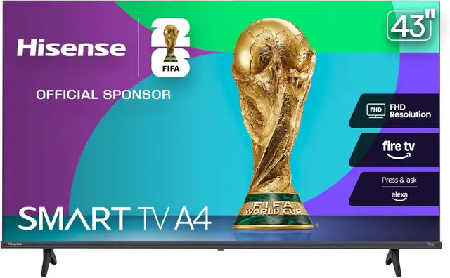 Télévision LED 43'' 43A4NF FULL HD 1080P Fire TV Smart Hisense in TVs in Laval / North Shore - Image 2