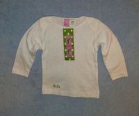 Girls Shirt WHALE Size 6-12 Mts Americal Apparel,Buggy Designs