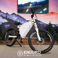 1500W White Enduro E-Bike LATEST DISCOUNT!