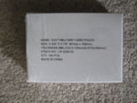 Gov't/Military Card Pouch-box of 100-new/sealed + more-$10 lot