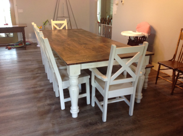 New, Rustic X Back Chairs , By Provenance Harvest Tables in Chairs & Recliners in Oshawa / Durham Region - Image 3