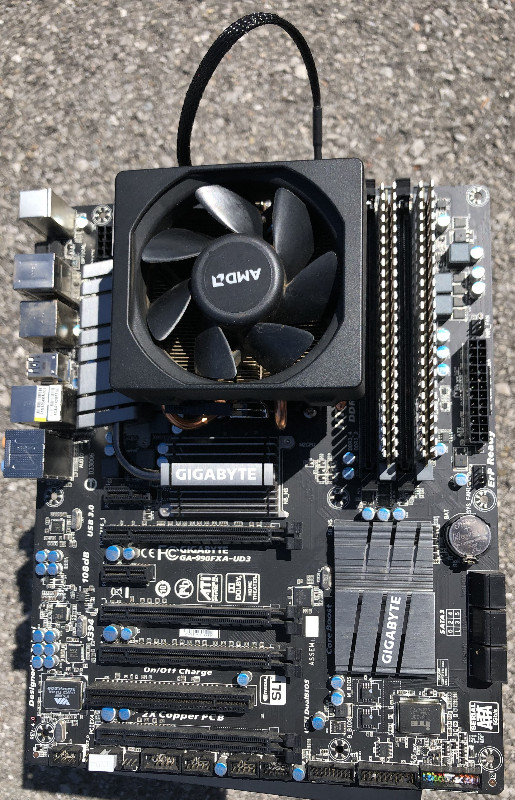 MB + CPU + GRAPHICS + PS650W GIGABYTE 990FXA FX8370 GTX760 in Desktop Computers in City of Toronto