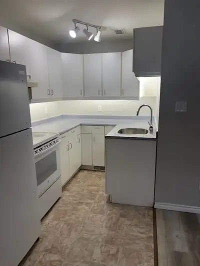 Refreshed two bedroom basement suite on Riverdale greenbelt is convenient to schools and transit. Un...