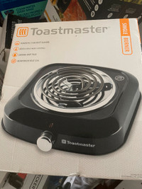Brand new toastmaster electric single burner !