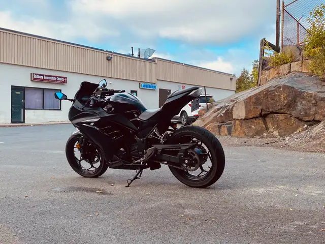 2014 Kawasaki Ninja 300 ABS – Immaculate, Low KM, Blacked out in Sport Bikes in Sudbury - Image 4