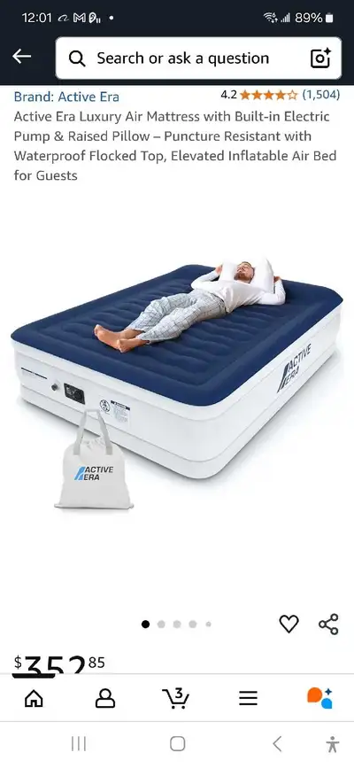 air mattress , View more
