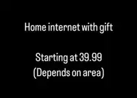 Home internet with gift card offer