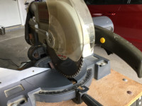 Compound mitre saw on stand