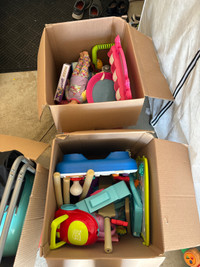 3 boxes of children’s toys age 1-4. FREE!