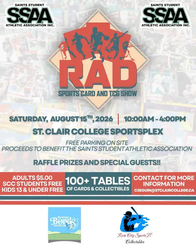 Sat Aug 15th - RAD Sportscard & TCG Show