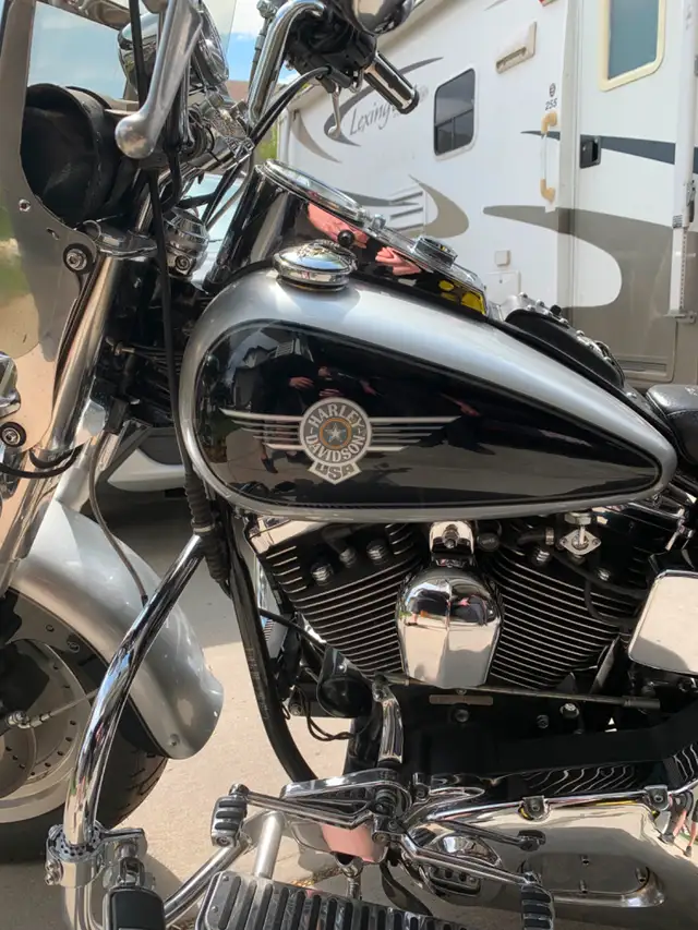 1996 Harley Fat Boy – 88ci, Mustang Seat, New Tires, low KM in Street, Cruisers & Choppers in Strathcona County - Image 7