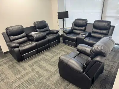 Luxury Recliner Set GTA | Reclining Sofa Collection |Living Room, View more